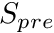 $ S_{pre} $