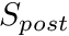 $ S_{post} $