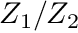 $ Z_1/Z_2 $